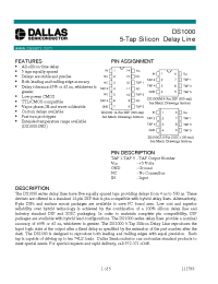 Datasheet DS1000-125 manufacturer Dallas