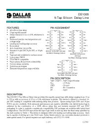 Datasheet DS1005-125 manufacturer Dallas