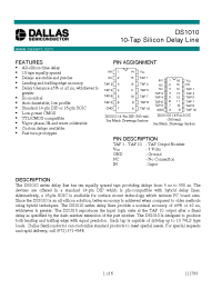 Datasheet DS1010 manufacturer Dallas