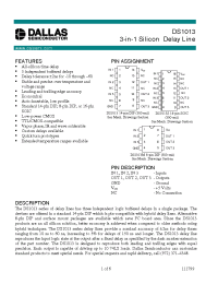 Datasheet DS1013-100 manufacturer Dallas