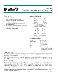 Datasheet DS1035-10 manufacturer Dallas