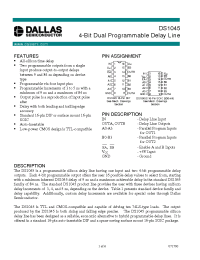 Datasheet DS1045 manufacturer Dallas
