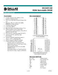 Datasheet DS1245Y-120-IND manufacturer Dallas