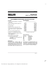 Datasheet DS1250BL-100 manufacturer Dallas