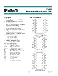 Datasheet DS1267 manufacturer Dallas