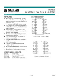 Datasheet DS1305 manufacturer Dallas