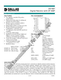 Datasheet DS1667-010 manufacturer Dallas