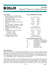 Datasheet DS1669-100 manufacturer Dallas