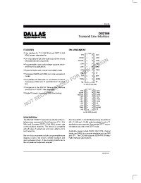 Datasheet DS2186 manufacturer Dallas