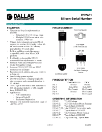 Datasheet DS2401Z manufacturer Dallas