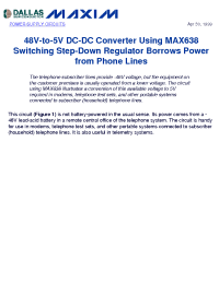 Datasheet MAX638 manufacturer Dallas