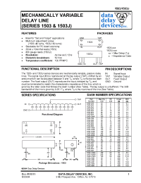 Datasheet 1503-100C manufacturer Data Delay