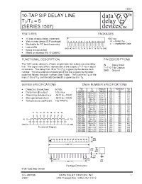 Datasheet 1507-XXZ manufacturer Data Delay