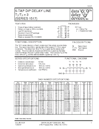Datasheet 1517-100D manufacturer Data Delay