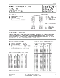 Datasheet 2211-180D manufacturer Data Delay