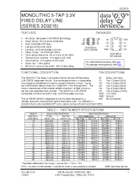 Datasheet 3D3215 manufacturer Data Delay