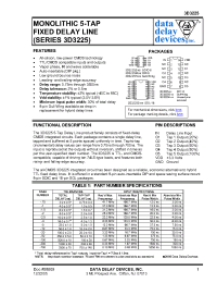 Datasheet 3D3225-1 manufacturer Data Delay