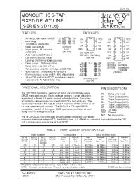 Datasheet 3D7105-0.75 manufacturer Data Delay