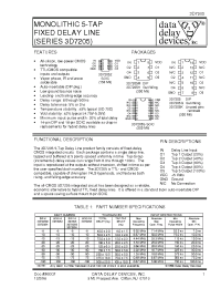 Datasheet 3D7205-10 manufacturer Data Delay