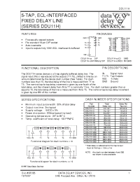 Datasheet DDU11H-300C3 manufacturer Data Delay