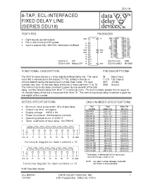 Datasheet DDU18-100MC3 manufacturer Data Delay