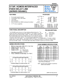 Datasheet DDU66C-100D1 manufacturer Data Delay