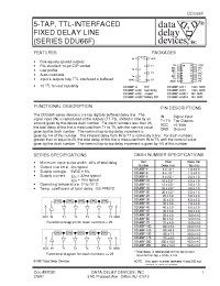 Datasheet DDU66F-10B2 manufacturer Data Delay