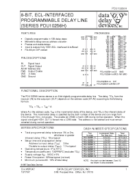 Datasheet PDU10256H-2 manufacturer Data Delay