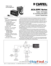 Datasheet ACA-20PC-X-AC1 manufacturer Datel