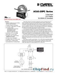 Datasheet ACA5-20PC-X-AC1 manufacturer Datel