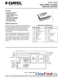 Datasheet ADC-228 manufacturer Datel