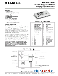 Datasheet ADCDS-1405EX manufacturer Datel