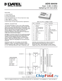 Datasheet ADS-30639 manufacturer Datel