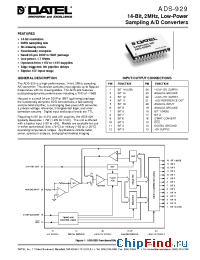 Datasheet ADS-929MC manufacturer Datel