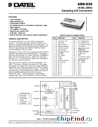 Datasheet ADS-932MC manufacturer Datel