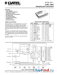 Datasheet ADS-941 manufacturer Datel