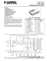 Datasheet ADS-942MC manufacturer Datel