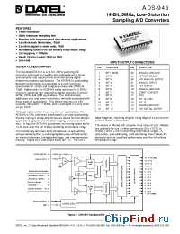 Datasheet ADS-943MC manufacturer Datel