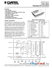 Datasheet ADS-944 manufacturer Datel