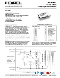 Datasheet ADS-947MC manufacturer Datel