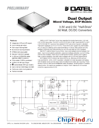 Datasheet BCP-3.3/15-2.5/15-D48 manufacturer Datel