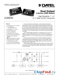 Datasheet BWR-15/575-D12A manufacturer Datel