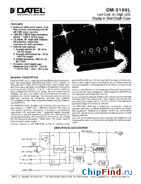 Datasheet DM-3100L-1 manufacturer Datel
