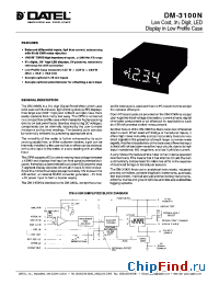 Datasheet DM-3100N-1 manufacturer Datel