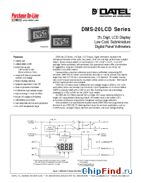 Datasheet DMS-20LCD-0 manufacturer Datel