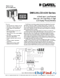 Datasheet DMS-20LCD-4/20S manufacturer Datel