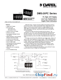 Datasheet DMS-20PC-0 manufacturer Datel