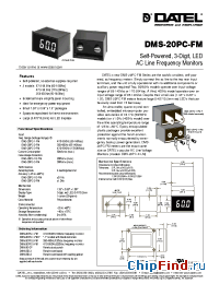 Datasheet DMS-20PC-1-FM manufacturer Datel