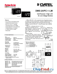 Datasheet DMS-20PC-1-LM-F manufacturer Datel