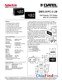 Datasheet DMS-20PC-3-LM manufacturer Datel
